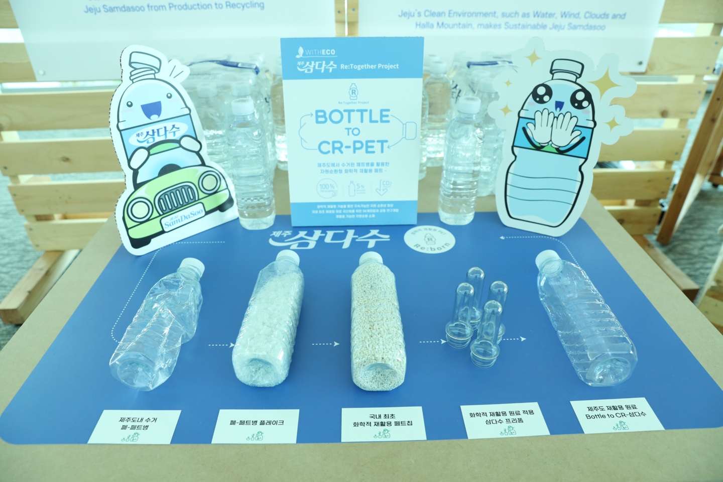 [사진자료 7] 국내 첫 국산 화학적 재활용 페트 ‘Bottle to CR-삼다수’ 이미지