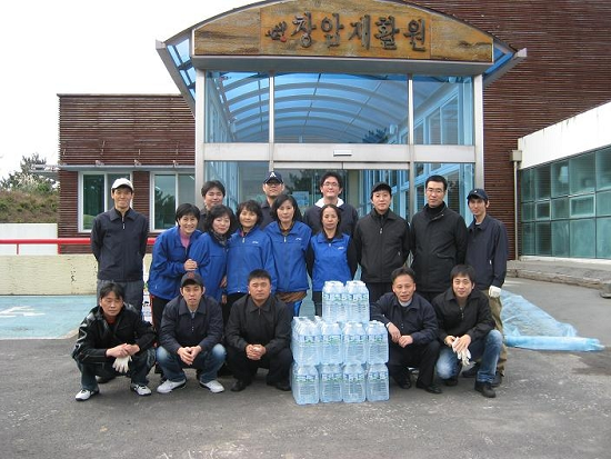 삼다수 생산1팀 창암재활원 찾아 봉사활동